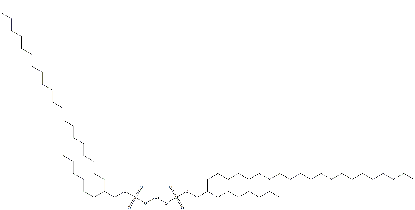 Bis(2-heptyltricosyloxysulfonyloxy)calcium Struktur