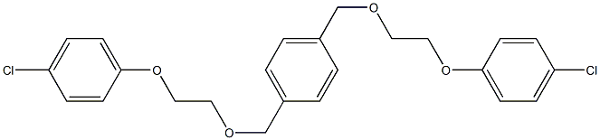 1,4-Bis[[2-(4-chlorophenoxy)ethoxy]methyl]benzene Struktur