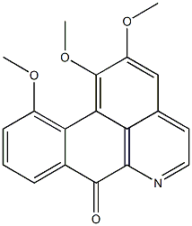 1,2,11-Trimethoxy-7H-dibenzo[de,g]quinolin-7-one Struktur