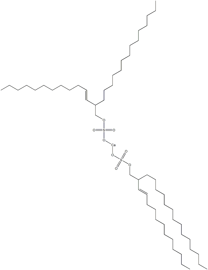 Bis[2-(1-dodecenyl)hexadecyloxysulfonyloxy]calcium Struktur