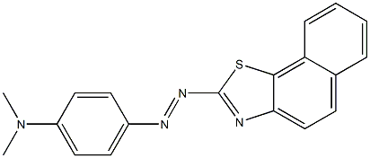 4-[[Naphtho[2,1-d]thiazol-2-yl]azo]-N,N-dimethylaniline Struktur