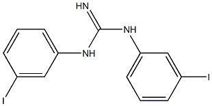 1,3-Bis(3-iodophenyl)guanidine Struktur