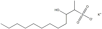 3-Hydroxydodecane-2-sulfonic acid potassium salt Struktur