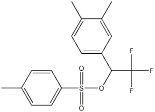 4-Methylbenzenesulfonic acid 2,2,2-trifluoro-1-(3,4-dimethylphenyl)ethyl ester Struktur