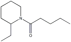 2-Ethyl-1-pentanoylpiperidine Struktur