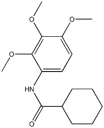 N-(2,3,4-Trimethoxyphenyl)cyclohexanecarboxamide Struktur