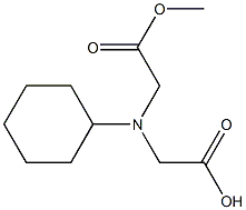 Cyclohexyliminobis(acetic acid methyl) ester Struktur