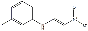 (E)-1-[(3-Methylphenyl)amino]-2-nitroethene Struktur