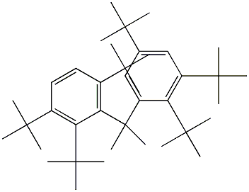 2-(2,3,5-Tri-tert-butylphenyl)-2-(2,3,6-tri-tert-butylphenyl)propane Struktur