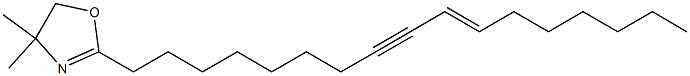 4,4-Dimethyl-2-[(E)-10-heptadecen-8-ynyl]-2-oxazoline Struktur