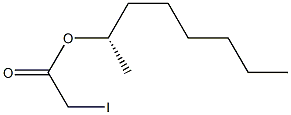 (+)-Iodoacetic acid (S)-1-methylheptyl ester Struktur