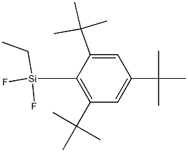 Ethyldifluoro(2,4,6-tri-tert-butylphenyl)silane Struktur