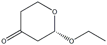 (2S)-2-Ethoxy-2,3,5,6-tetrahydro-4H-pyran-4-one Struktur