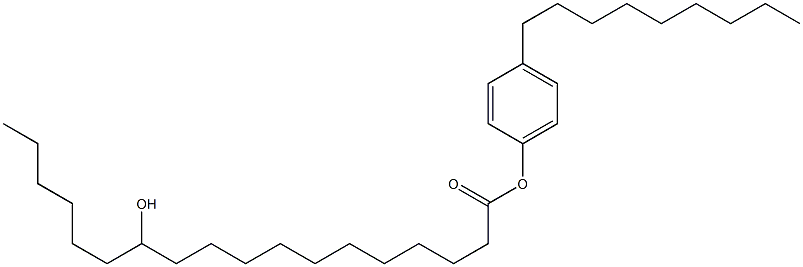 12-Hydroxystearic acid 4-nonylphenyl ester Struktur