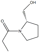 1-[(2S)-2-(Hydroxymethyl)pyrrolizino]-1-propanone Struktur