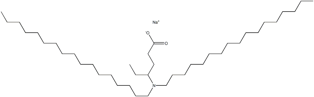 4-(Diheptadecylamino)hexanoic acid sodium salt Struktur