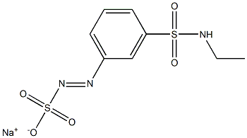 m-(Ethylsulfamoyl)benzenediazosulfonic acid sodium salt Struktur