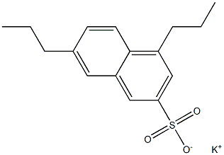 4,7-Dipropyl-2-naphthalenesulfonic acid potassium salt Struktur