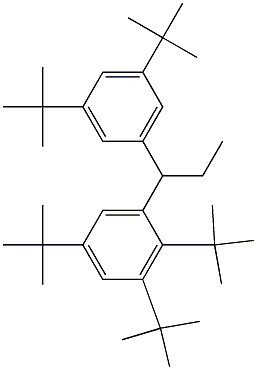 1-(2,3,5-Tri-tert-butylphenyl)-1-(3,5-di-tert-butylphenyl)propane Struktur