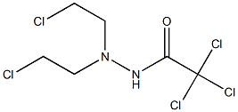 2,2,2-Trichloro-N',N'-bis(2-chloroethyl)acetohydrazide Struktur