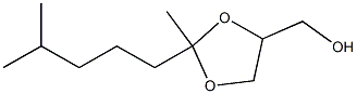 2-Methyl-2-(4-methylpentyl)-1,3-dioxolane-4-methanol Structure