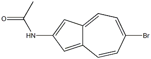 2-(Acetylamino)-6-bromoazulene Struktur