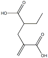 1-Butene-2,4-dicarboxylic acid 4-ethyl ester Struktur