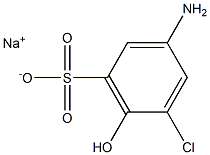 3-Amino-5-chloro-6-hydroxybenzenesulfonic acid sodium salt Struktur