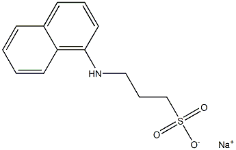 3-(1-Naphtylamino)-1-propanesulfonic acid sodium salt Struktur