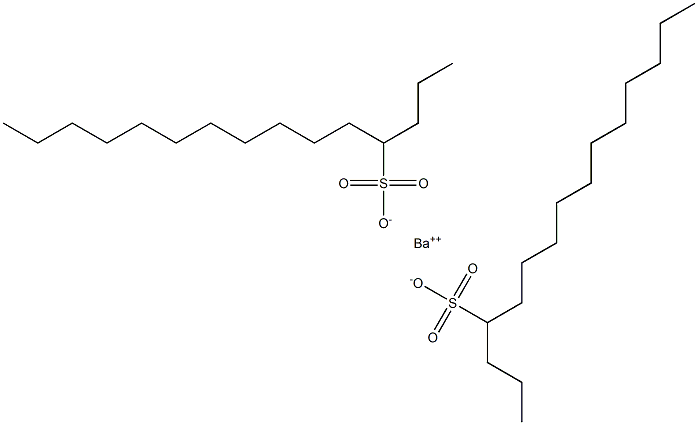 Bis(pentadecane-4-sulfonic acid)barium salt Struktur