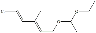 1-Chloro-5-(1-ethoxyethoxy)-3-methyl-1,3-pentadiene Struktur