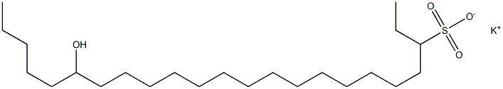 18-Hydroxytricosane-3-sulfonic acid potassium salt Struktur