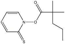 1-(2,2-Dimethylpentanoyloxy)pyridine-2(1H)-thione Struktur