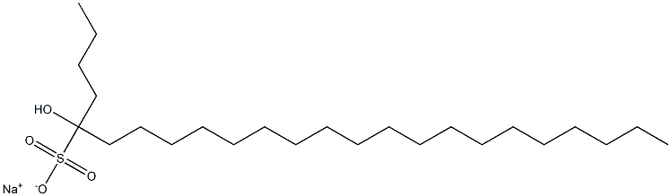 5-Hydroxytetracosane-5-sulfonic acid sodium salt Struktur