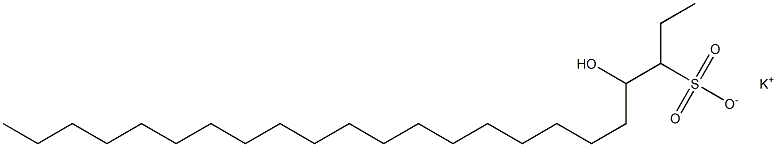 4-Hydroxytricosane-3-sulfonic acid potassium salt Struktur