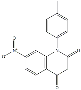 1-(4-Methylphenyl)-7-nitroquinoline-2,4(1H,3H)-dione Struktur