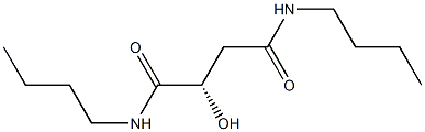 [S,(-)]-N,N'-Dibutyl-2-hydroxysuccinamide Struktur