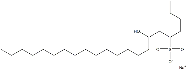 7-Hydroxydocosane-5-sulfonic acid sodium salt Struktur