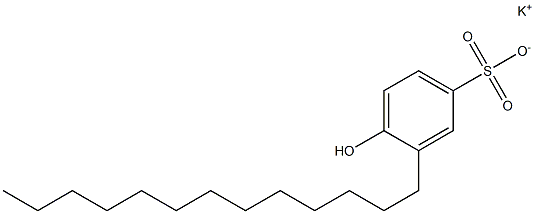 4-Hydroxy-3-tridecylbenzenesulfonic acid potassium salt Struktur