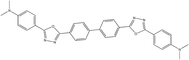 2,2'-(Biphenyl-4,4'-diyl)bis[5-[4-(dimethylamino)phenyl]-1,3,4-oxadiazole] Struktur