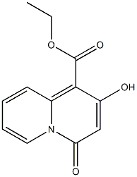 2-Hydroxy-4-oxo-4H-quinolizine-1-carboxylic acid ethyl ester Struktur