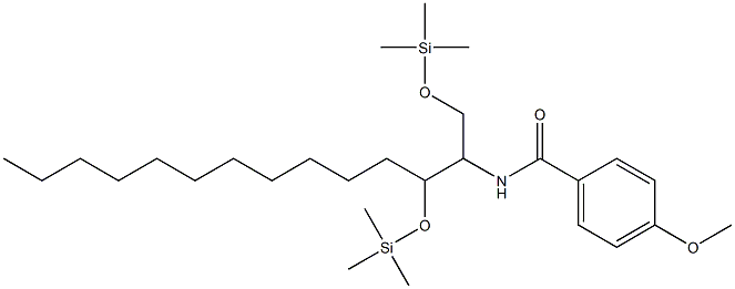 N-[1,3-Bis(trimethylsilyloxy)tetradecan-2-yl]-4-methoxybenzamide Struktur