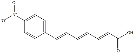 7-(p-Nitrophenyl)-2,4,6-heptatrienoic acid Struktur