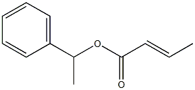 2-Butenoic acid 1-phenylethyl ester Struktur