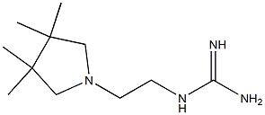 1-[2-(3,3,4,4-Tetramethylpyrrolizino)ethyl]guanidine Struktur