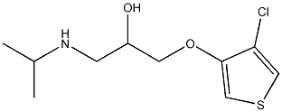 3-(Isopropylamino)-1-[(4-chlorothiophen-3-yl)oxy]propan-2-ol Struktur