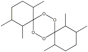 1,2,5,10,11,14-Hexamethyl-7,8,15,16-tetraoxadispiro[5.2.5.2]hexadecane Struktur