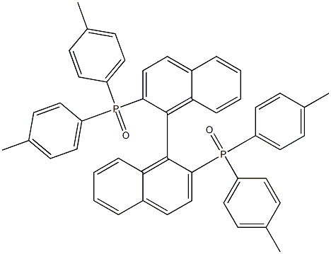 2,2'-Bis[di(p-tolyl)phosphinoyl]-1,1'-binaphthalene Struktur