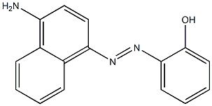 4-(Hydroxyphenylazo)-1-naphthylamine Struktur