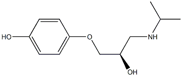 4-[(R)-2-Hydroxy-3-(isopropylamino)propoxy]phenol Struktur